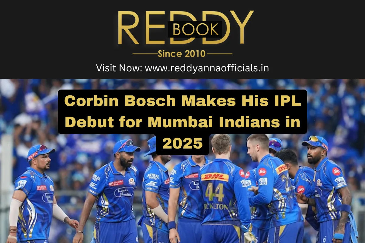 Corbin Bosch Makes His IPL Debut for Mumbai Indians in 2025