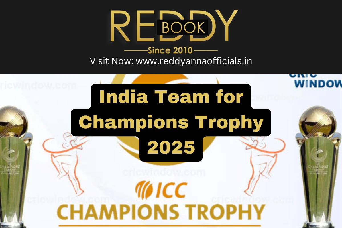 India Team for Champions Trophy 2025