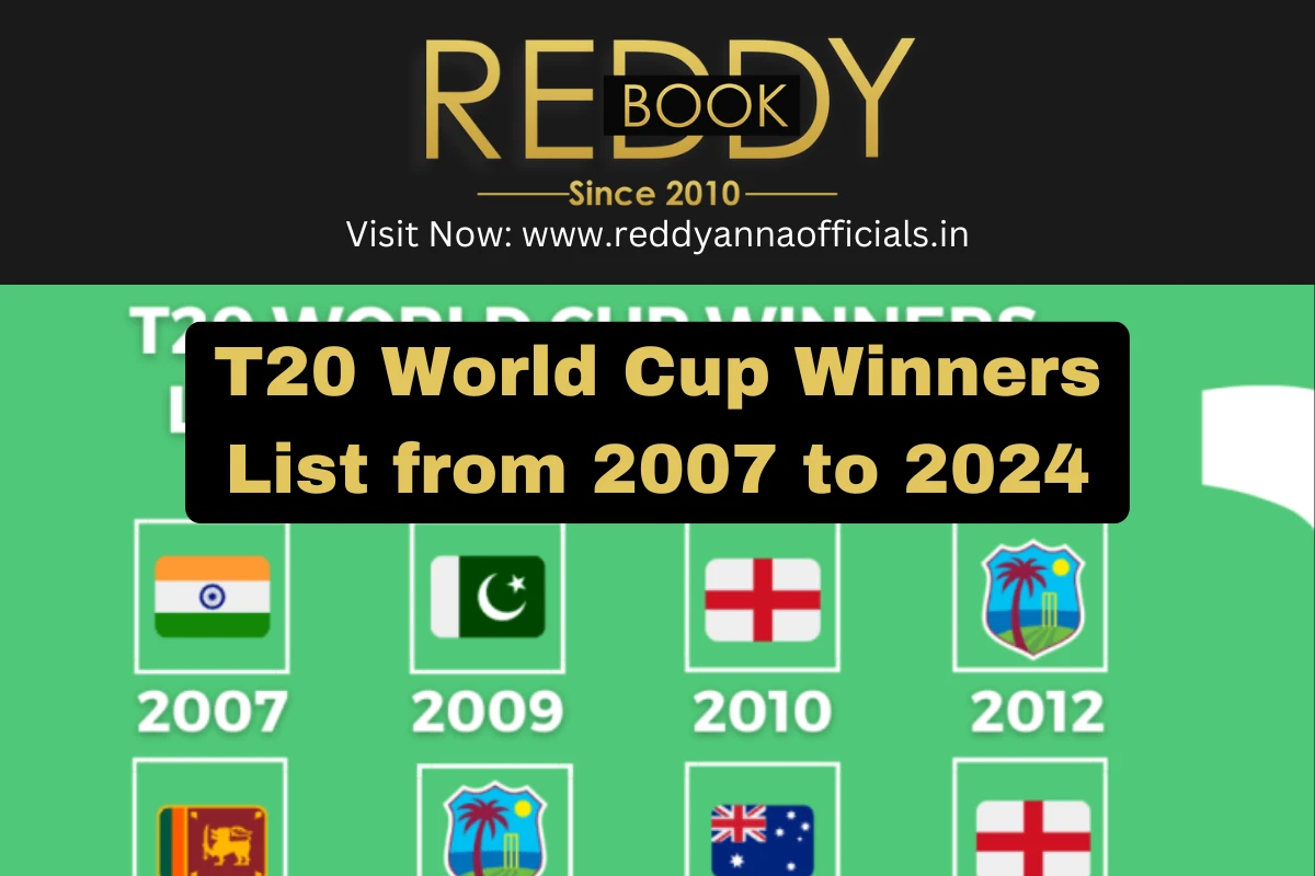 T20 World Cup Winners List from 2007 to 2024